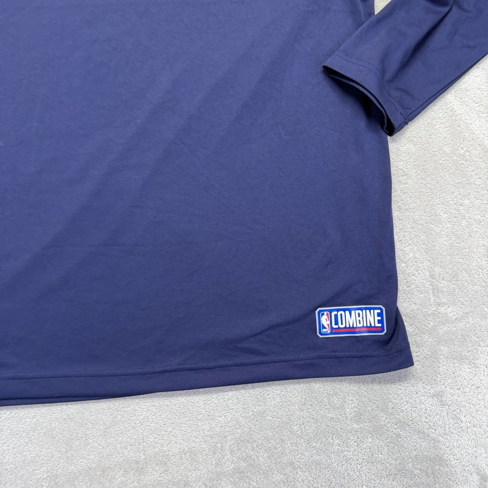Pulôver masculino New Orleans Pelicans 2XL azul Under Armour NBA combinação 1/4 zíper - Imagem 3 de 4