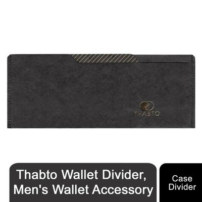 Brieftasche Teiler schwarz klein Tyvek Einsatz - 4 Abschnitte für Bargeld & Quittung Organizer