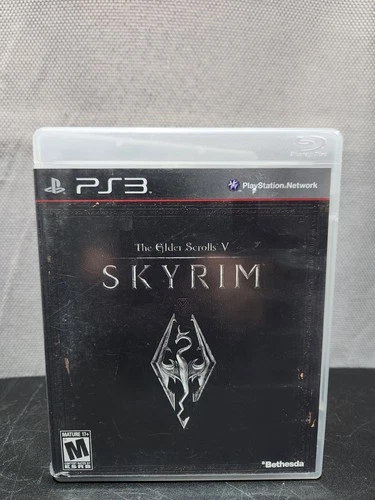 The Elder Scrolls V: Skyrim (PlayStation 3, 2011) CIB Complete In Box With Map