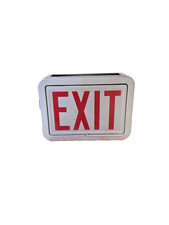 Vintage Industrial Exit Sign 1960s 1970s Metal Theatre Day Brite B-87325 Movie