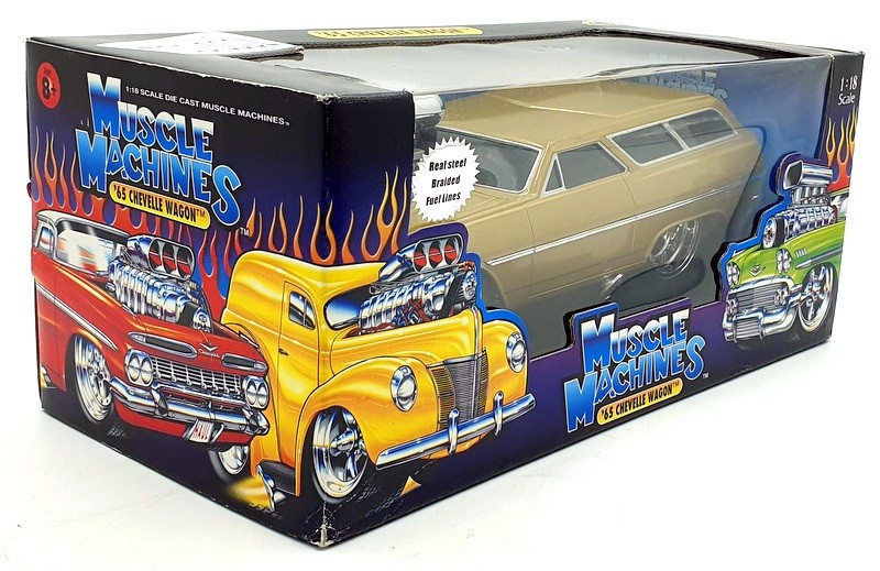 3台セットMUSCLE MACHINES　 65CHEVELLE WAGON Muscle Machines 1965 Chevy Chevelle Station Wagon 1/64 Die