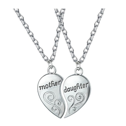 Heart Necklace Mothers Day for Mom Father and Daughter Necklaces - Picture 2 of 9