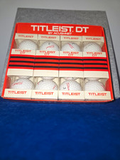 1970s Vintage Titleist DT by Acushnet Vintage Golf Balls Boxed Set, Original Box