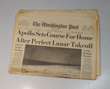 Washington Post July 22 1969 Moon Landing Apollo Sets Course for Home Complete