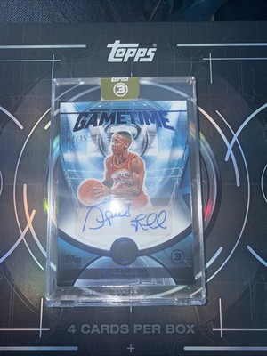 2025-26 Topps Three 3 Spud Webb Gametime Auto Blue /15