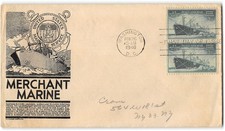 US #947 FDC, C. Stephen Anderson cachet, 1946