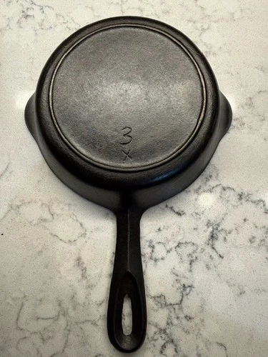 BSR Red Mountain #3 Hand Scribed Cast Iron Skillet SHIPS FREE!