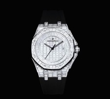 Audemars Piguet Royal Oak 41MM 18K White Gold Natural Diamond Unisex Watch