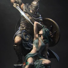 Medusa and Perseus by Nerikson | D&D | DnD | Print on Demand