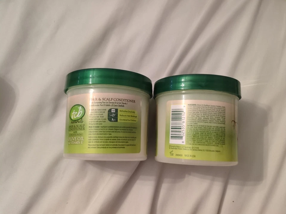Tcb Naturals Conditioner H&S Olive Oil & Vit-E Jar 10oz 2 packs - Image 4 of 4