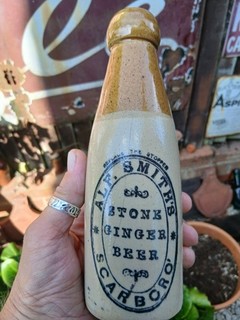 Alf Smith's Scarboro Stoneware Ginger Beer Bottle