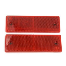 2PZ 14.5cm lungo rosso autoadesiva piastra riflettente vettura carrello