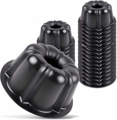 O Creme Bakeable Plastic Mini Cake Pan 25 Pack Reusable