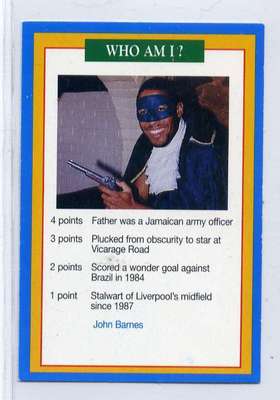(Jj155-100) RARE Trade Card Premier of John Barnes, Footballer 1997 MINT