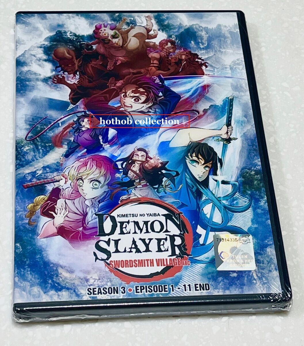 Demon Slayer: Kimetsu no Yaiba (Season 3: VOL.1 - 11 End) ~ English Audio ~  DVD