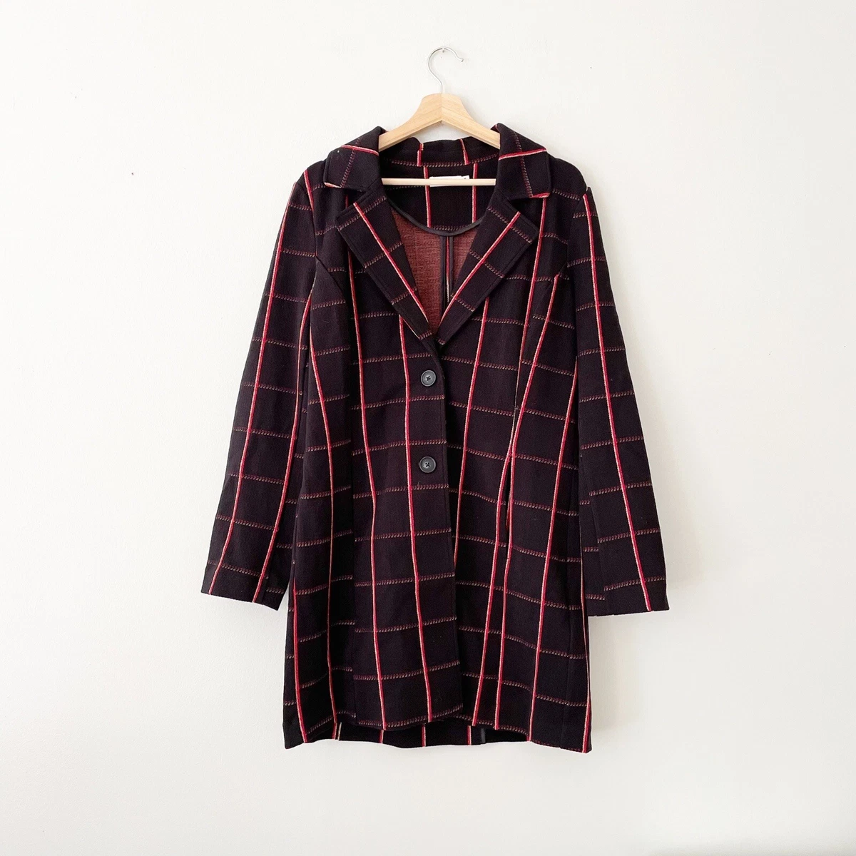 Avec les filles windowpane best sale coat