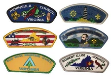 Lot of Virginia Councils 1/2 Dozen BSA CSPs Mint CSP (BHP2157)