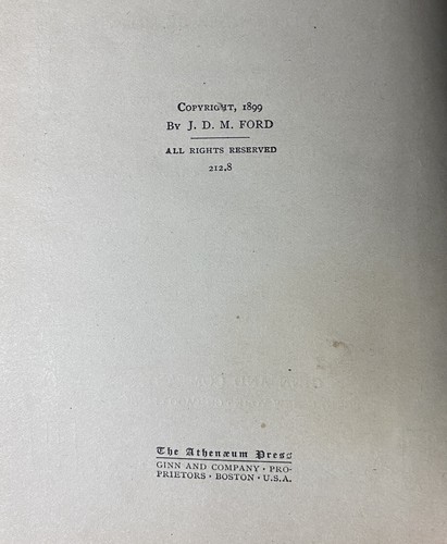 1899 El Sí De Las Niñas, Moratin Ginn & Company Spanish USNA Text, JDM Ford HC - Picture 12 of 15