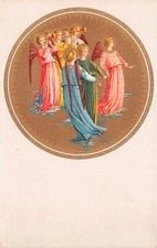 The Disciples at Emmaus Adèle Rose Bertha Müller Artist Vtg Postcard CP396