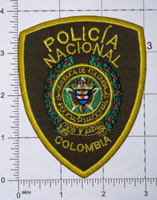 Colombia OD Policia Nacional Dios y Patria Patch Iron-On New A1121