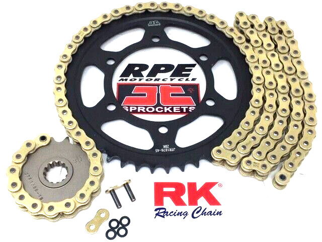 2007-08 Suzuki GSXR1000 RK ZXW Gold 520 Quick Accel 16/43 Chain and Sprocket Kit