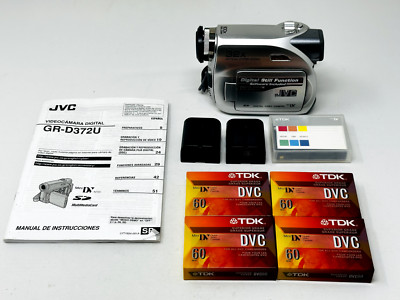 Dvc Battery JVC DVC GR-D372U Digital MiniDV Camcorder w/ Cassette, Manual ...