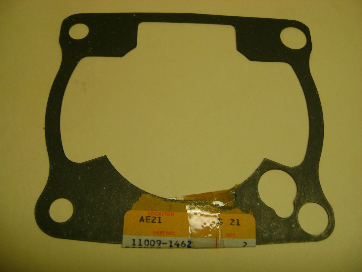 KAWASAKI NOS OEM CYLINDER BASE GASKET 11009-1462 KX250 1985 AHRMA
