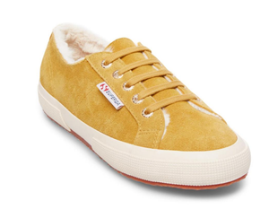 superga perforated suede sneakers