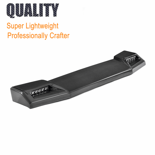 Fit For Benz W463 G500 G65 63 Real Carbon Front Roof Spoiler Wing LED Light - Picture 8 of 12