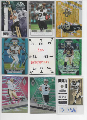New Orleans Saints LOADED U-PICK Serial #d Jersey Auto Rookie THOMAS BREES ALVIN