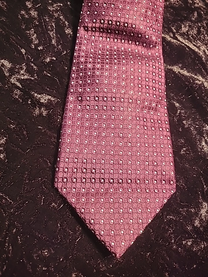 Traje profesional vintage Tasso Elba para hombre corbata púrpura blanco detalles guardián Foto 4 de 4