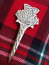 TC Antique Modern Thistle Kilt Pin.Scottish thistle kilt Pins,Highland thistle
