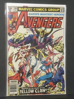 Avengers - #204 - Yellow Claw App - Marvel - Newsstand - 1981 - VF