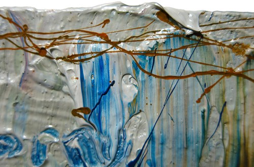LANDSCAPE NATURE ABSTRACT ORIGINAL OIL█PAINTING█VINTAGE█PLANTS█ART█SIGNED ART AN - Picture 12 of 22