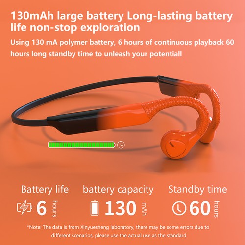 Open-Ear Bluetooth Air Conduction Sport Headphones Sweat Resistant - Picture 4 of 10