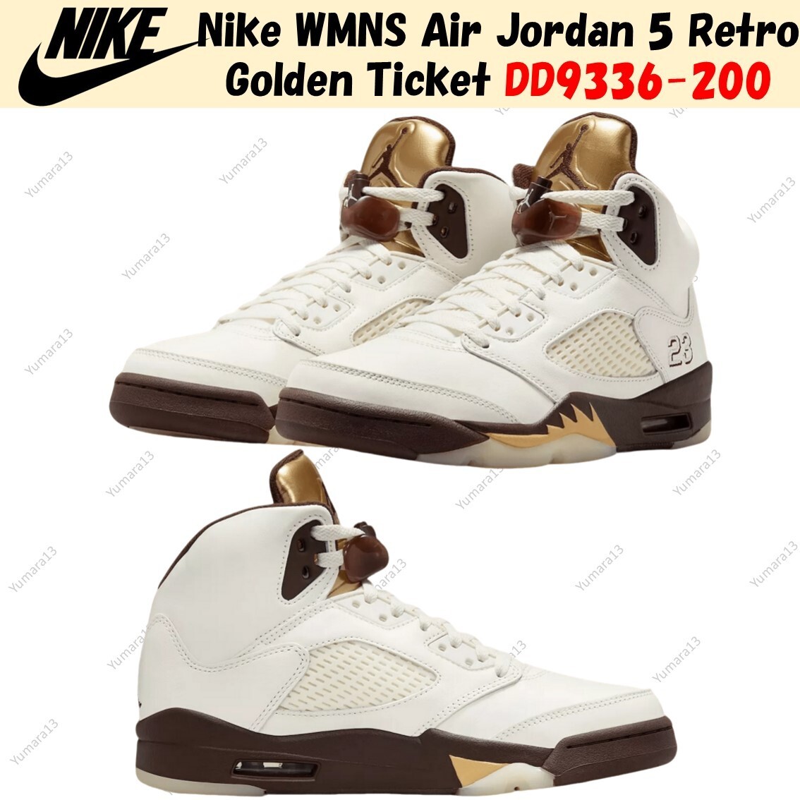 Size 10 - Air Jordan 5 Retro Golden Ticket W for sale online