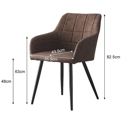 Set of 2 Faux Leather/Velvet Dining Chairs Upholstered Seat Home&Restaurant NEW - Picture 48 of 245