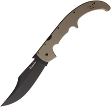 Cold Steel XL Espada Tan G10 Folding AUS-10A Steel Pocket Knife 62MGCDEBK