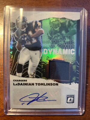 2021 Optic LaDainian Tomlinson Dynamic Patch Auto /25 LA San Diego Chargers SSP