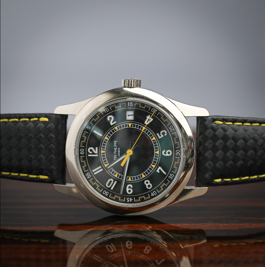 Patek Philippe Calatrava Mens Ebony Black Watch 6007G-001 Luxury Timepiece