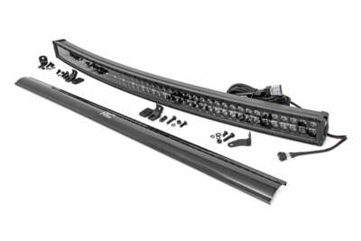#ad Rough Country 50quot; Curved Cree LED Light Bar Dual Row Black Series w White DRL $439.95