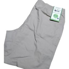 Real School School Uniform Khaki Husky Youth Unisex Pull on Short Size 18H