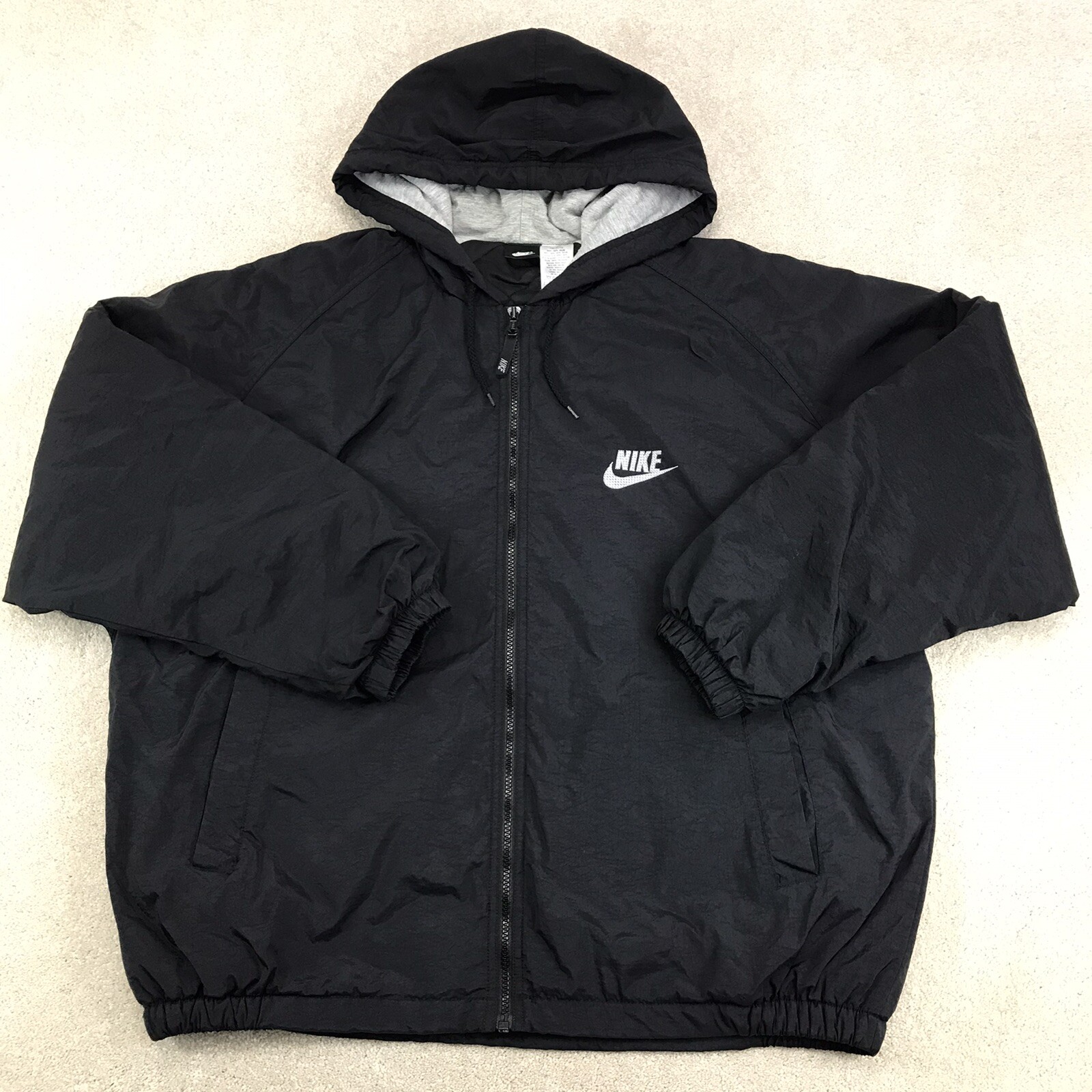 VTG 90s Nike Big Swoosh Black Nylon 