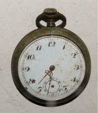 MONTRE GOUSSET ANCIENNE EN ARGENTAN 