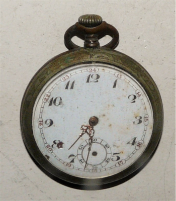 Montre De Poche Gousset Vintage Rosnerita - Mécanique Manuelle, Boîtier Argentan 55mm, Cadran 24h