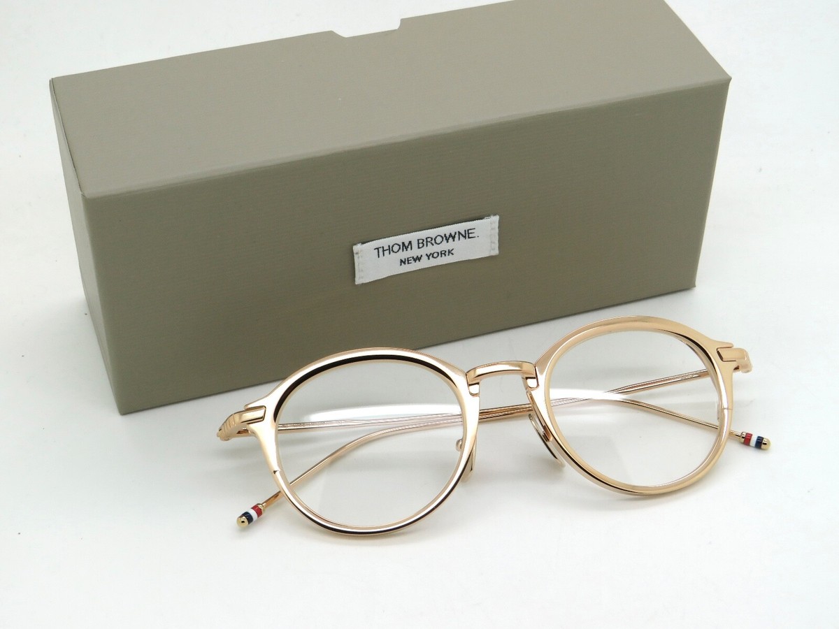 THOM BROWNE TB-110-C-GLD Gold Authentic 48mm round THOM BROWNE TB-110-C-GLD Gold Authentic 48mm round