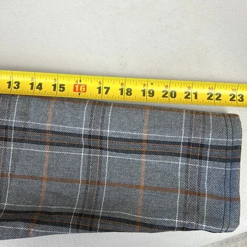 Shein Flannel Fleece Lined Button Up Gray Hooded Jacket Men Size M eBay