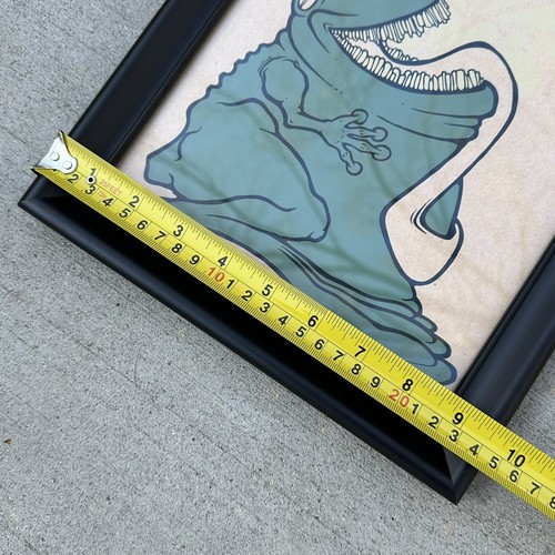Stampa artistica Hungry Fat Frog & Fly edizione limitata 39/50 artista firmata 20x10" cartone animato - Foto 7 di 14