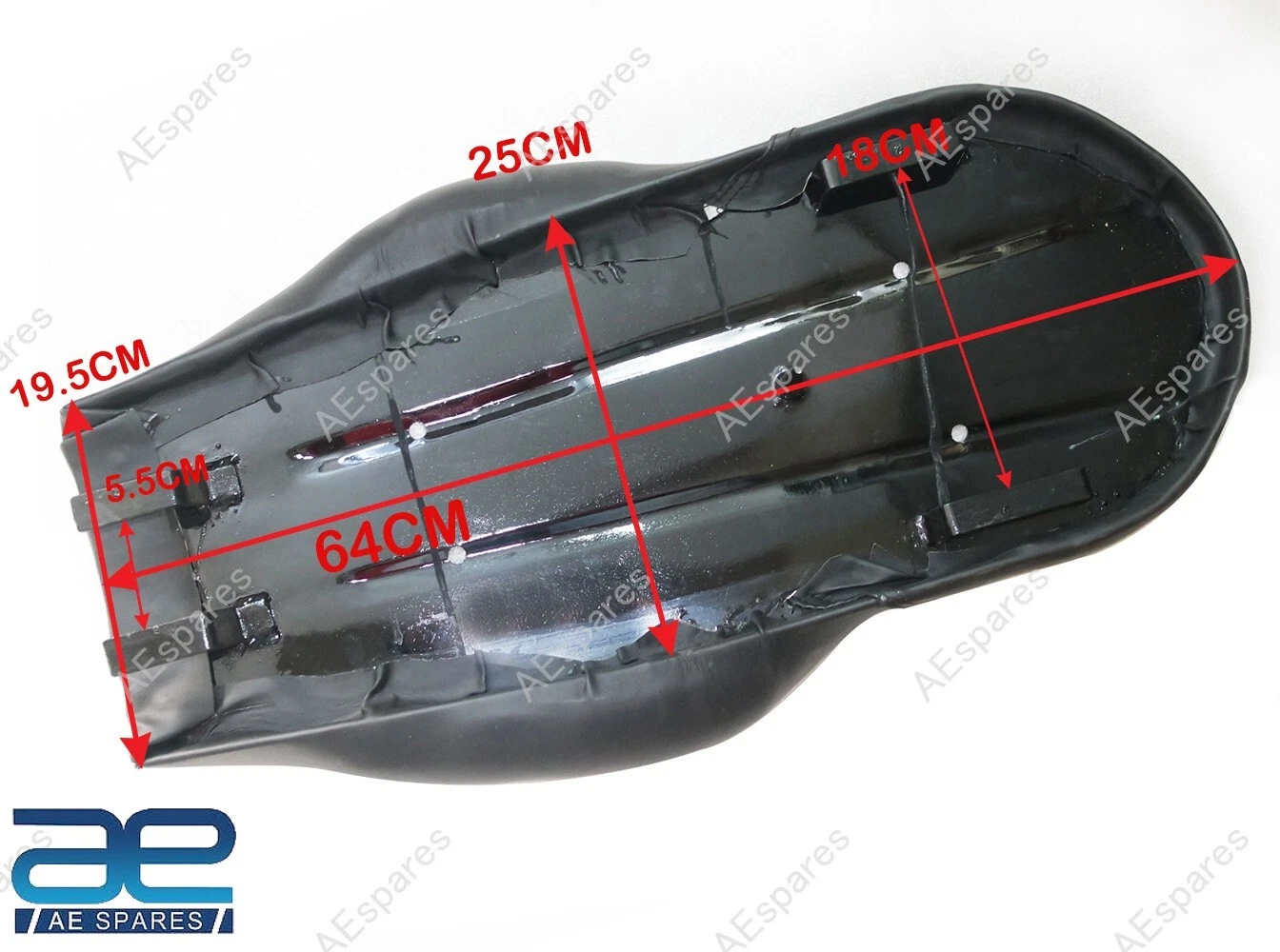 For Royal Enfield Interceptor 650 Touring Low Rider & Passenger Seat Black view 2