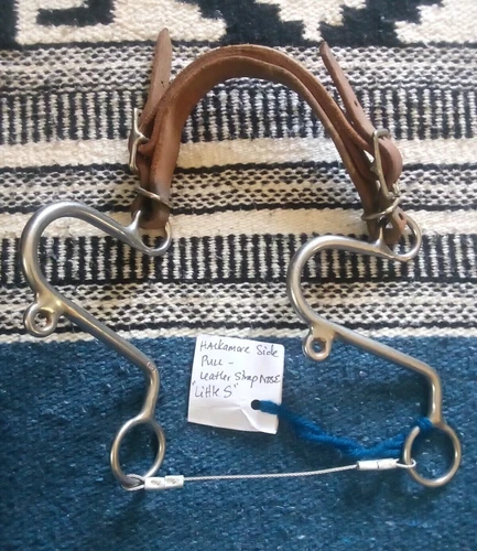 Reinsman #964 " Little S" Hackamore Side Pull - Leather Strap Nose 